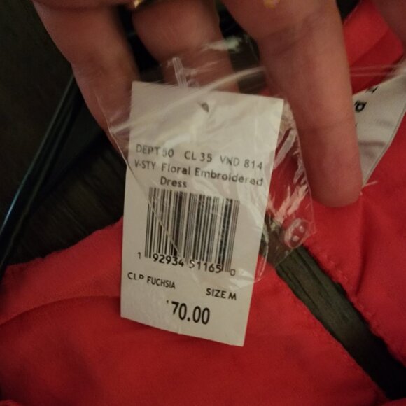 Endless Rose Floral Embroidered Sheath Dress NWT Pink Med - Picture 6 of 9